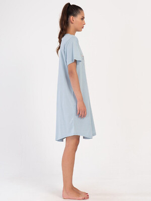 Купить Хлопковая домашняя туника с коротким рукавом VIENETTA 4053450000 в Украина в Lingerie.ua - Одяг для дому та відпочинку, Фото 7