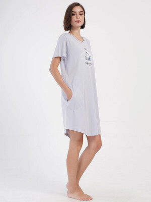 Купить Бавовняна домашня туніка великого розміру VIENETTA 4051680000 в Украина в Lingerie.ua - Одяг для дому та відпочинку, Фото 2