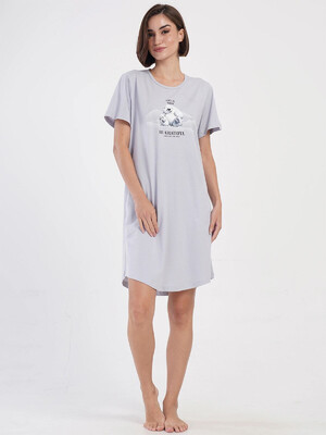 Купить Бавовняна домашня туніка великого розміру VIENETTA 4051680000 в Украина в Lingerie.ua - Одяг для дому та відпочинку, Фото 4