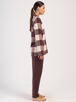 Купить Классическая женская пижама с длинным рукавом VIENETTA 4040381003 в Украина в Lingerie.ua - Одяг для дому та відпочинку, Фото 4