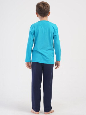 Купить Хлопковый домашний комплект с длинным рукавом для мальчика VIENETTA KIDS 4051360000 в Украина в Lingerie.ua - Одяг для дому та відпочинку, Фото 13