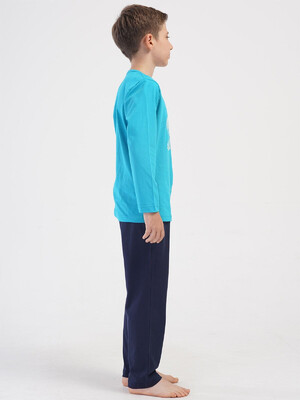 Купить Хлопковый домашний комплект с длинным рукавом для мальчика VIENETTA KIDS 4051360000 в Украина в Lingerie.ua - Одяг для дому та відпочинку, Фото 10