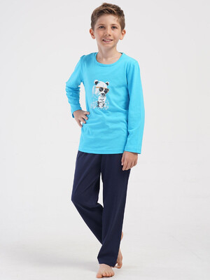 Купить Хлопковый домашний комплект с длинным рукавом для мальчика VIENETTA KIDS 4051360000 в Украина в Lingerie.ua - Одяг для дому та відпочинку, Фото 6