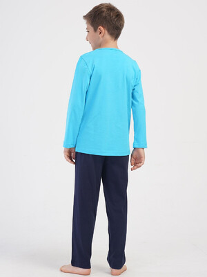 Купить Хлопковый домашний комплект с длинным рукавом для мальчика VIENETTA KIDS 4051360000 в Украина в Lingerie.ua - Одяг для дому та відпочинку, Фото 5