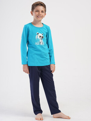 Купить Хлопковый домашний комплект с длинным рукавом для мальчика VIENETTA KIDS 4051360000 в Украина в Lingerie.ua - Одяг для дому та відпочинку, Фото 4