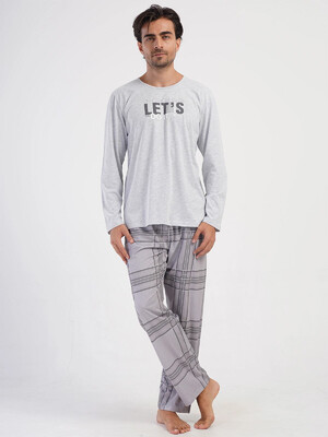 Купить Хлопковый домашний костюм с длинным рукавом VIENETTA MAN 4040720944 в Украина в Lingerie.ua - Одяг для дому та відпочинку, Фото 1