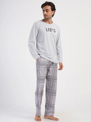 Купить Хлопковый домашний костюм с длинным рукавом VIENETTA MAN 4040720944 в Украина в Lingerie.ua - Одяг для дому та відпочинку, Фото 3