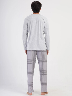 Купить Хлопковый домашний костюм с длинным рукавом VIENETTA MAN 4040720944 в Украина в Lingerie.ua - Одяг для дому та відпочинку, Фото 4