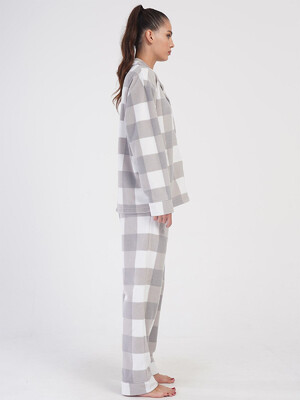 Купить Теплая флисовая пижама классическая VIENETTA 4030770298 в Украина в Lingerie.ua - Одяг для дому та відпочинку, Фото 4