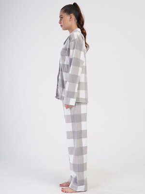 Купить Теплая флисовая пижама классическая VIENETTA 4030770298 в Украина в Lingerie.ua - Одяг для дому та відпочинку, Фото 8