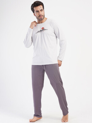 Купить Бавовняний чоловічий домашній комплект великого розміру VIENETTA MAN 4053020000 в Украина