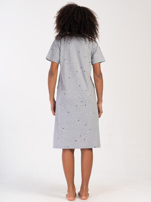 Купить Хлопковый халат на молнии с коротким рукавом VIENETTA 4081470495 в Украина в Lingerie.ua - Одяг для дому та відпочинку, Фото 6