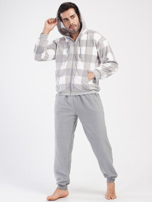 Купить Теплый флисовый костюм с капюшоном VIENETTA MAN 4030780298 в Украина в Lingerie.ua - Одяг для дому та відпочинку, Фото 3