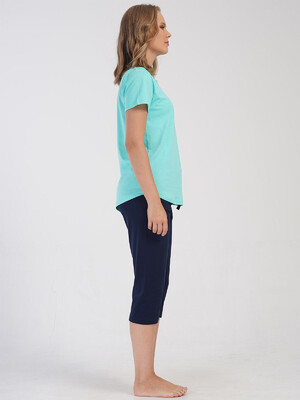 Купить Хлопковый костюм с капри VIENETTA 4083970000 в Украина в Lingerie.ua - Одяг для дому та відпочинку, Фото 2