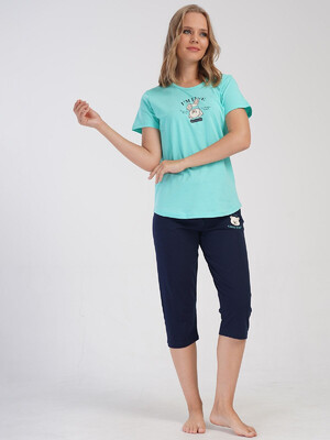 Купить Хлопковый костюм с капри VIENETTA 4083970000 в Украина в Lingerie.ua - Одяг для дому та відпочинку, Фото 4