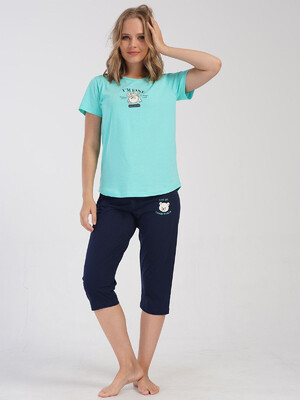 Купить Хлопковый костюм с капри VIENETTA 4083970000 в Украина в Lingerie.ua - Одяг для дому та відпочинку, Фото 8