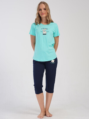 Купить Хлопковый костюм с капри VIENETTA 4083970000 в Украина в Lingerie.ua - Одяг для дому та відпочинку, Фото 9