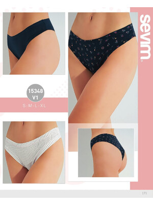 Трусики женские бразилиана комплект 3 в 1 SEVIM 15348