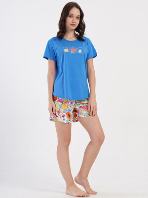 Купить Хлопковый комплект женский из футболки и шорт VIENETTA 4081951782 в Украина
