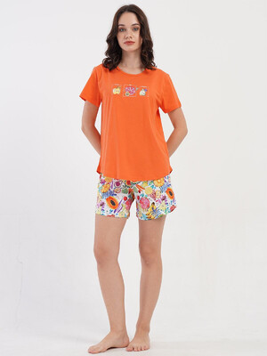 Купить Бавовняний комплект жіночий з футболки та шортів VIENETTA 4081951782 в Украина в Lingerie.ua - Одяг для дому та відпочинку, Фото 15