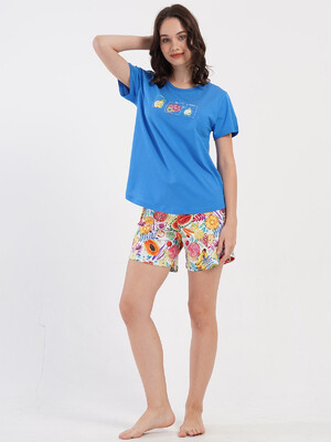 Купить Бавовняний комплект жіночий з футболки та шортів VIENETTA 4081951782 в Украина в Lingerie.ua - Одяг для дому та відпочинку, Фото 13
