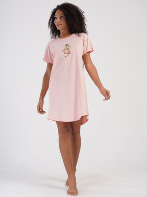 Купить Хлопковая туника с коротким рукавом VIENETTA 4070650000 в Украина в Lingerie.ua - Одяг для дому та відпочинку, Фото 2