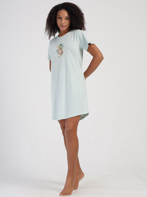 Купить Хлопковая туника с коротким рукавом VIENETTA 4070650000 в Украина в Lingerie.ua - Одяг для дому та відпочинку, Фото 17