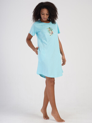 Купить Хлопковая туника с коротким рукавом VIENETTA 4070650000 в Украина в Lingerie.ua - Одяг для дому та відпочинку, Фото 16