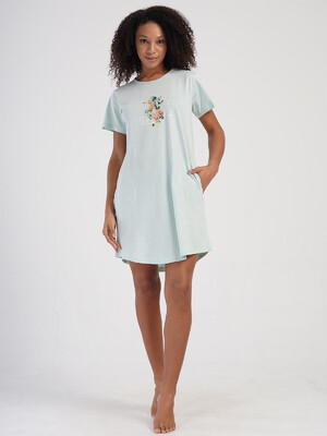 Купить Хлопковая туника с коротким рукавом VIENETTA 4070650000 в Украина в Lingerie.ua - Одяг для дому та відпочинку, Фото 15