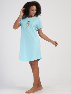 Купить Хлопковая туника с коротким рукавом VIENETTA 4070650000 в Украина в Lingerie.ua - Одяг для дому та відпочинку, Фото 13