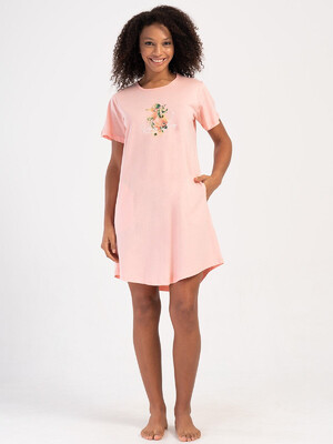 Купить Хлопковая туника с коротким рукавом VIENETTA 4070650000 в Украина в Lingerie.ua - Одяг для дому та відпочинку, Фото 11