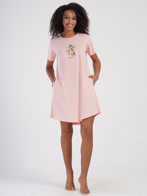 Купить Хлопковая туника с коротким рукавом VIENETTA 4070650000 в Украина в Lingerie.ua - Одяг для дому та відпочинку, Фото 9