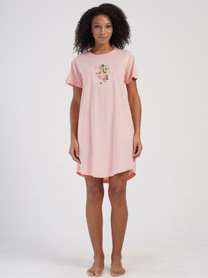 Купить Хлопковая туника с коротким рукавом VIENETTA 4070650000 в Украина в Lingerie.ua - Одяг для дому та відпочинку, Фото 7