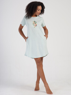 Купить Хлопковая туника с коротким рукавом VIENETTA 4070650000 в Украина в Lingerie.ua - Одяг для дому та відпочинку, Фото 6