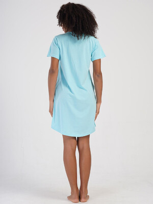 Купить Хлопковая туника с коротким рукавом VIENETTA 4070650000 в Украина в Lingerie.ua - Одяг для дому та відпочинку, Фото 3