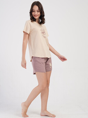 Купить Хлопковый домашний костюм из футболки и шорт VIENETTA 4084000000 в Украина в Lingerie.ua - Одяг для дому та відпочинку, Фото 2