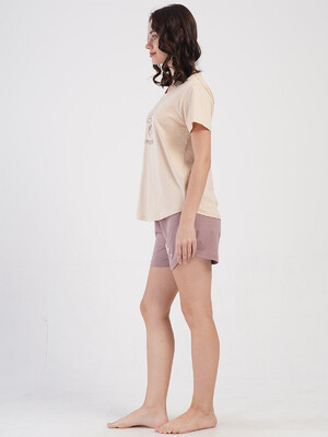 Купить Хлопковый домашний костюм из футболки и шорт VIENETTA 4084000000 в Украина в Lingerie.ua - Одяг для дому та відпочинку, Фото 4