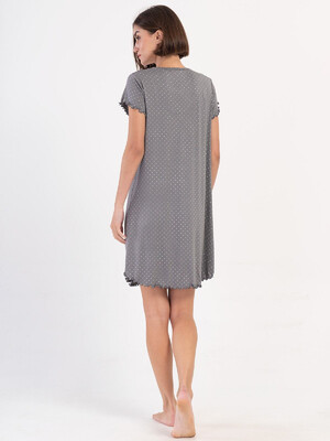 Купить Ночная сорочка  из вискозы с коротким рукавом  VIENETTA 4030430928 в Украина в Lingerie.ua - Одяг для дому та відпочинку, Фото 3