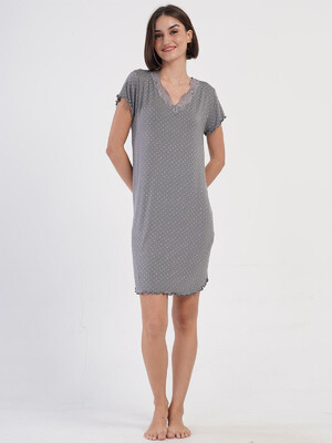 Купить Ночная сорочка  из вискозы с коротким рукавом  VIENETTA 4030430928 в Украина в Lingerie.ua - Одяг для дому та відпочинку, Фото 7