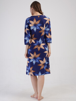 Купить Хлопковый халат женский большого размера на молнии VIENETTA 4085019199 в Украина в Lingerie.ua - Одяг для дому та відпочинку, Фото 3