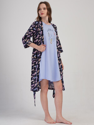 Купить Домашний комплект из ночной сорочки и халата VIENETTA 4091260911 в Украина в Lingerie.ua - Одяг для дому та відпочинку, Фото 2