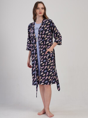 Купить Домашний комплект из ночной сорочки и халата VIENETTA 4091260911 в Украина в Lingerie.ua - Одяг для дому та відпочинку, Фото 13