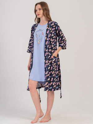 Купить Домашний комплект из ночной сорочки и халата VIENETTA 4091260911 в Украина в Lingerie.ua - Одяг для дому та відпочинку, Фото 10