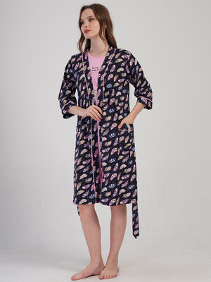 Купить Домашний комплект из ночной сорочки и халата VIENETTA 4091260911 в Украина в Lingerie.ua - Одяг для дому та відпочинку, Фото 7