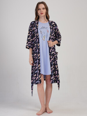 Купить Домашний комплект из ночной сорочки и халата VIENETTA 4091260911 в Украина в Lingerie.ua - Одяг для дому та відпочинку, Фото 5