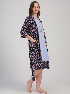 Купить Домашний комплект из ночной сорочки и халата VIENETTA 4091260911 в Украина в Lingerie.ua - Одяг для дому та відпочинку, Фото 4
