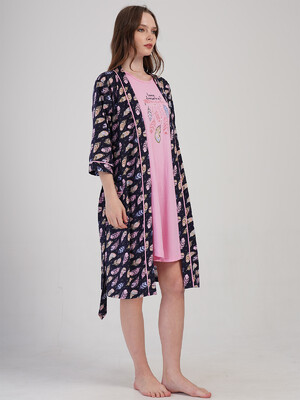 Купить Домашний комплект из ночной сорочки и халата VIENETTA 4091260911 в Украина в Lingerie.ua - Одяг для дому та відпочинку, Фото 3