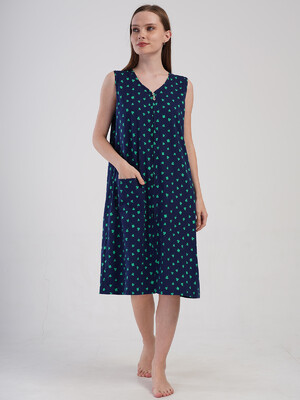 Купить Хлопковый халат летний без  рукавов на молнии VIENETTA 4081610245 в Украина в Lingerie.ua - Одяг для дому та відпочинку, Видео