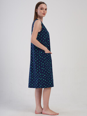 Купить Хлопковый халат летний без  рукавов на молнии VIENETTA 4081610245 в Украина в Lingerie.ua - Одяг для дому та відпочинку, Фото 3