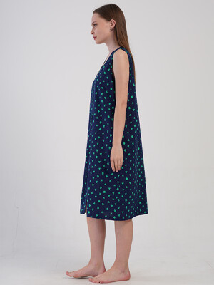 Купить Хлопковый халат летний без  рукавов на молнии VIENETTA 4081610245 в Украина в Lingerie.ua - Одяг для дому та відпочинку, Фото 5